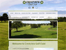 Tablet Screenshot of crestviewgolfclub.com